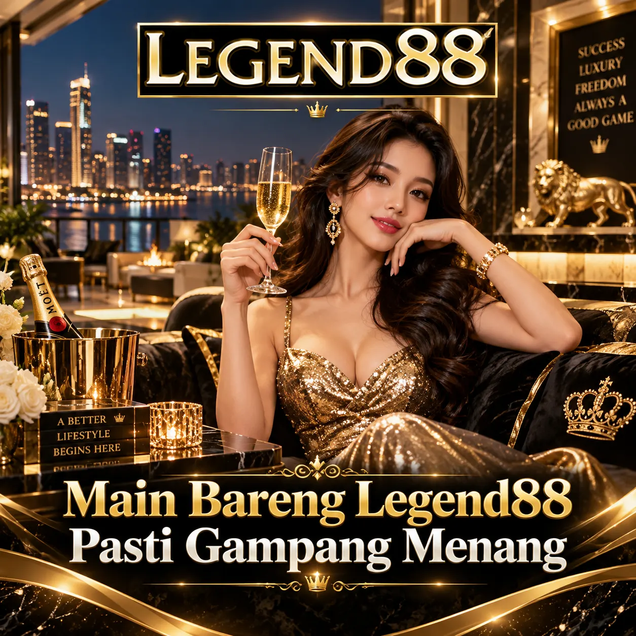 Thumbnail 1 of 3, Poster, Legend88: Kemewahan Hotel Bintang Lima Top Hotel Park Italia Bertemu Keberuntungan Jackpot Slot Online Terbesar designed and sold by LEGEND88.